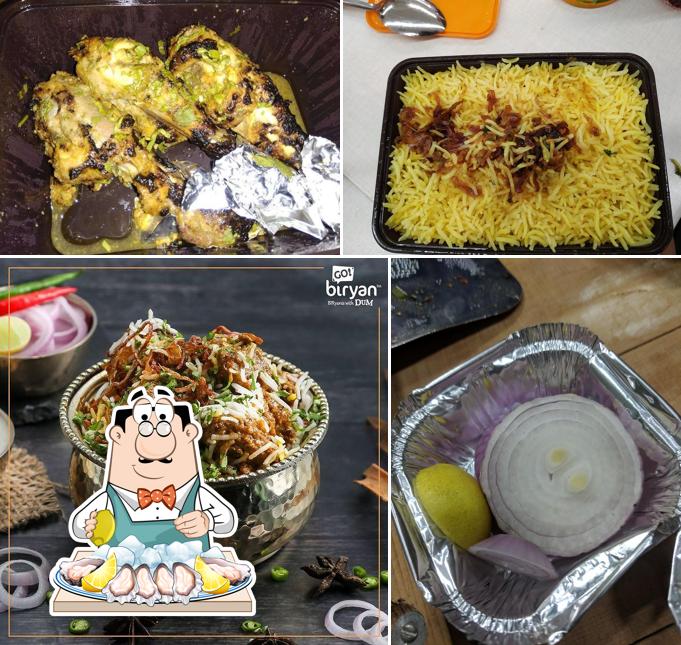 Get seafood at Go! Biryan