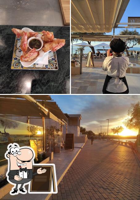 Estas son las fotografías que muestran exterior y comida en Restaurante Es Llaüt