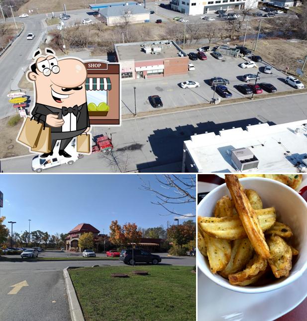 La photo de la extérieur et frites de Tim Hortons’s