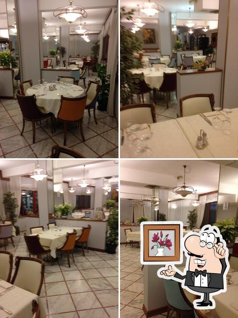 Gli interni di ristorante Aurora