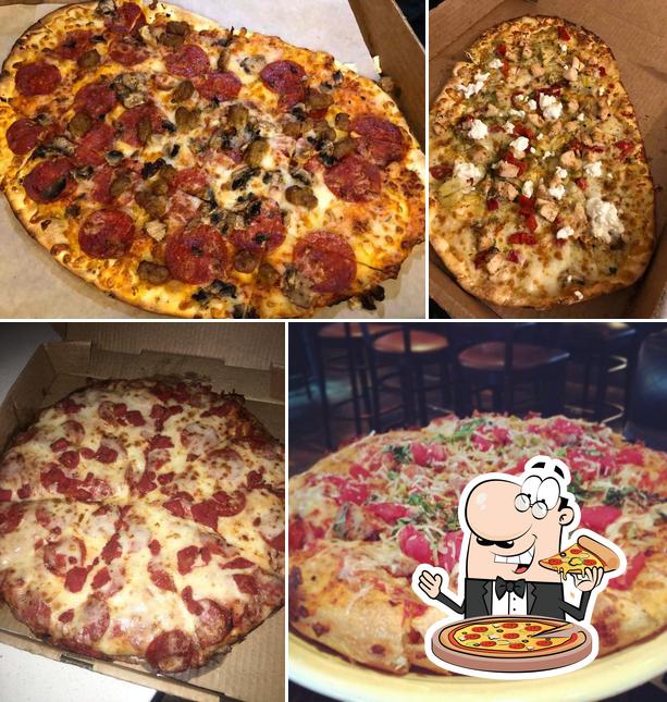 Pick pizza at BJ's Restaurant & Brewhouse