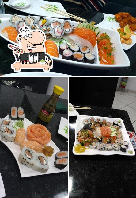 Peça diversas opções de sushi