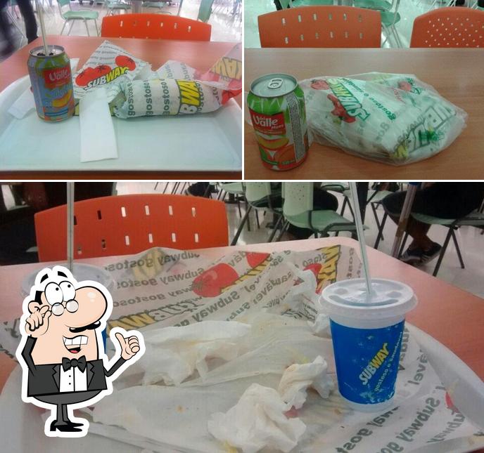 O interior do Subway