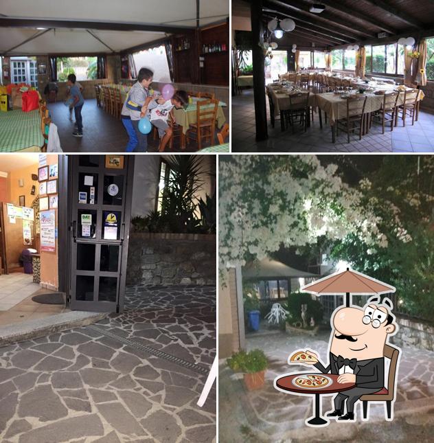 La esterno e interni del ristorante