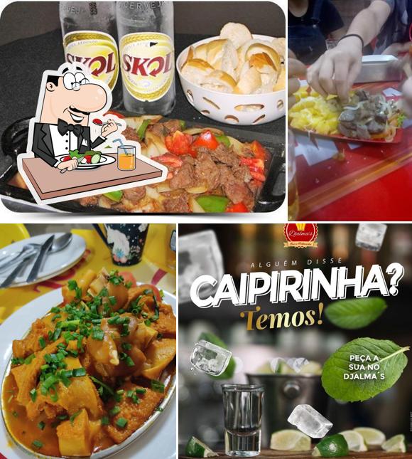 Comida em Djalma's bar