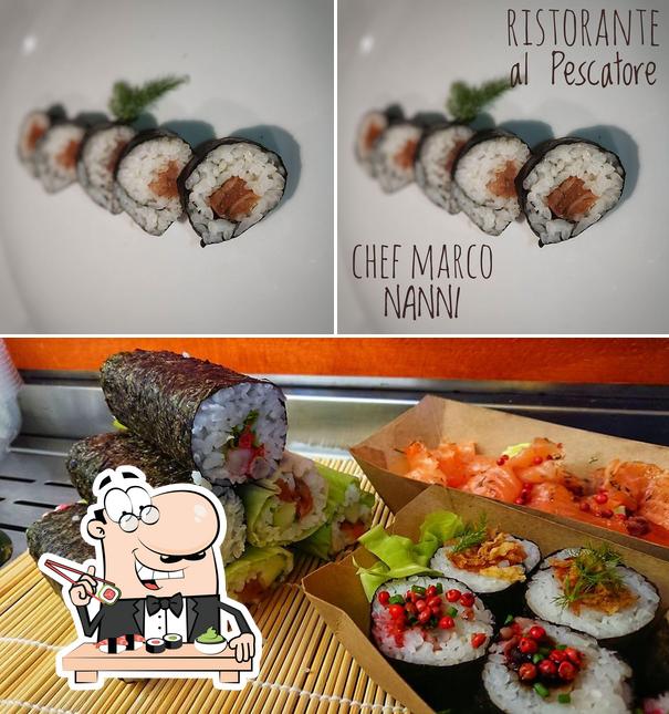 Scegli le diverse opzioni di sushi