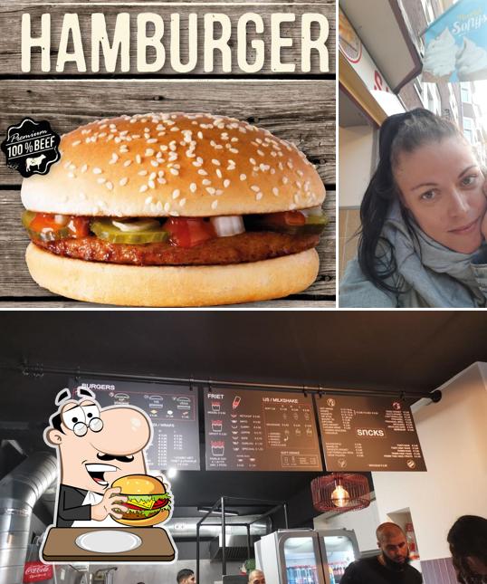 Get a burger at Snackbar Maas