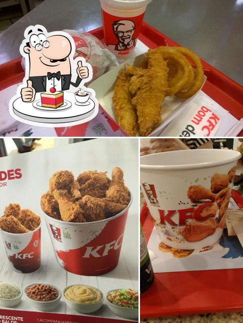 KFC oferece uma seleção de pratos doces