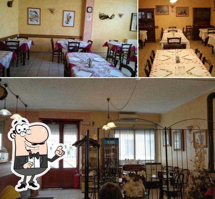 Gli interni di Trattoria Melin