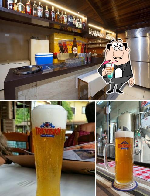 Dê uma olhada a foto apresentando bebida e balcão de bar no Cervejaria Trevisan