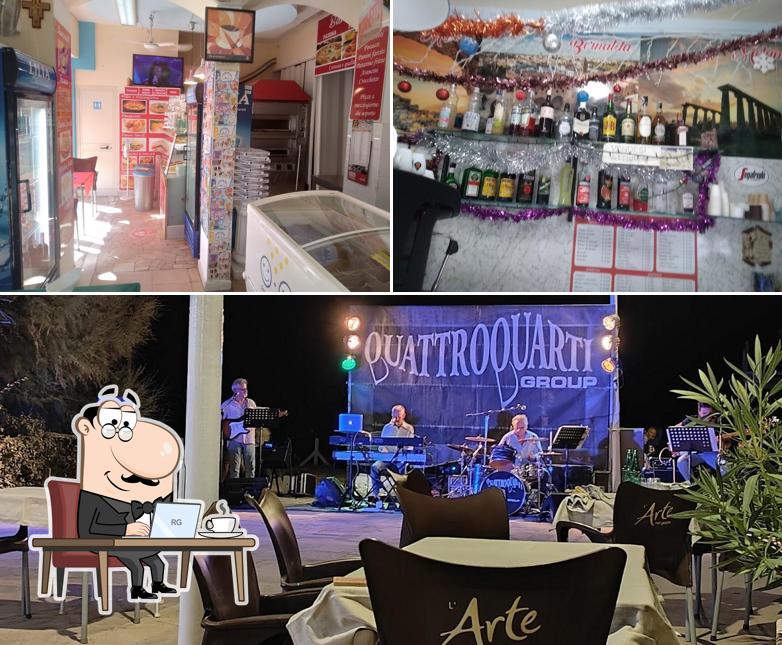 Gli interni di Bar San Leone