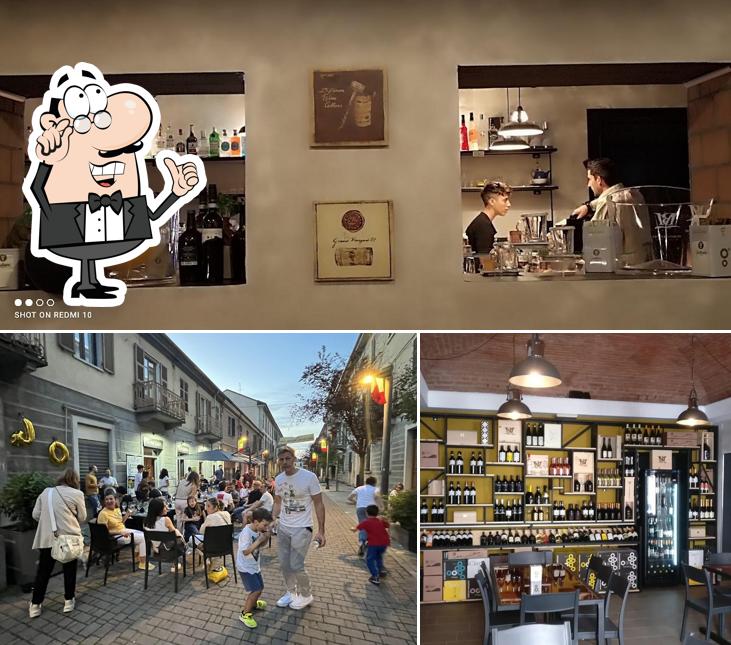 Gli interni di Civico 7 Wine Bar