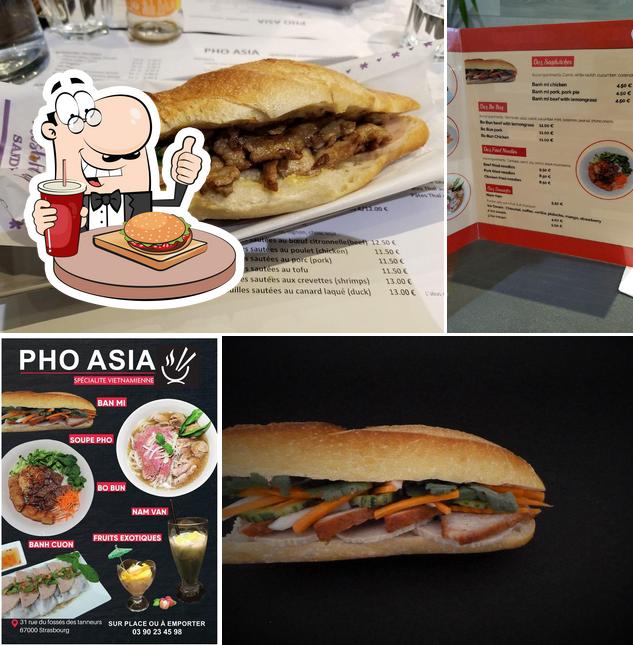 Essayez un hamburger à PHO ASIA