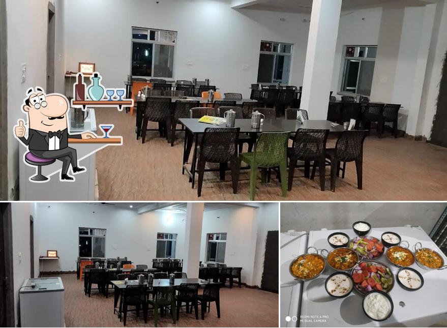 The image of interior and food at Priyanka Hotel & Restaurant