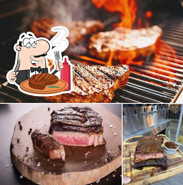 Peça refeições de carne no Barley's Tap House & Parrilla Bar em Piracicaba