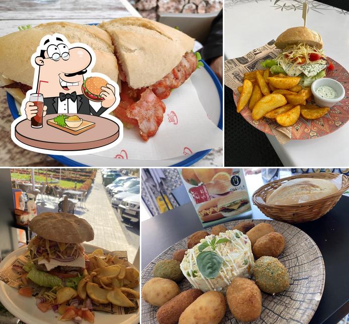 Get a burger at Cafetería Los Andaluces 2