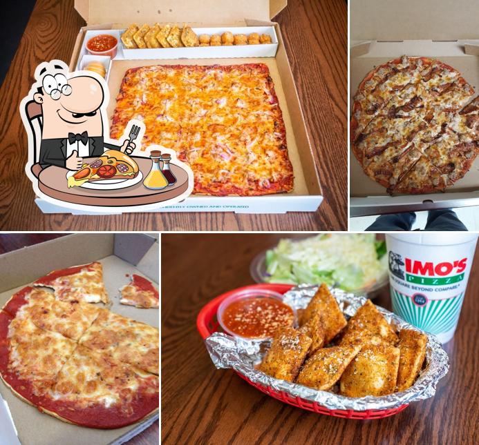 Get pizza at Imo's Pizza