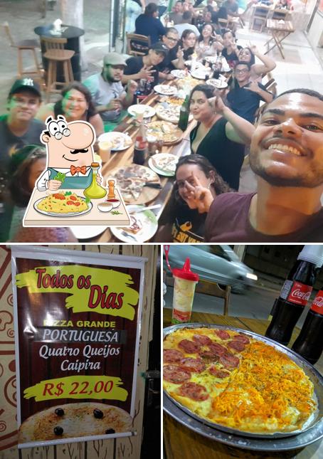 Comida em Pizzaria Em Pedaços