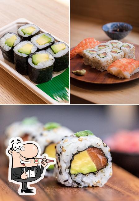 Scegli le diverse opzioni di sushi