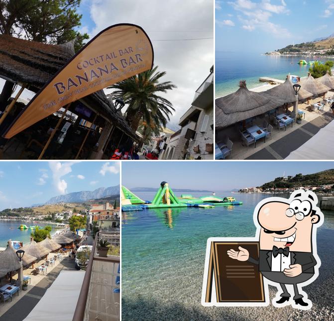 Puoi goderti l'aria fresca da seduto all'esterno di banana bar
