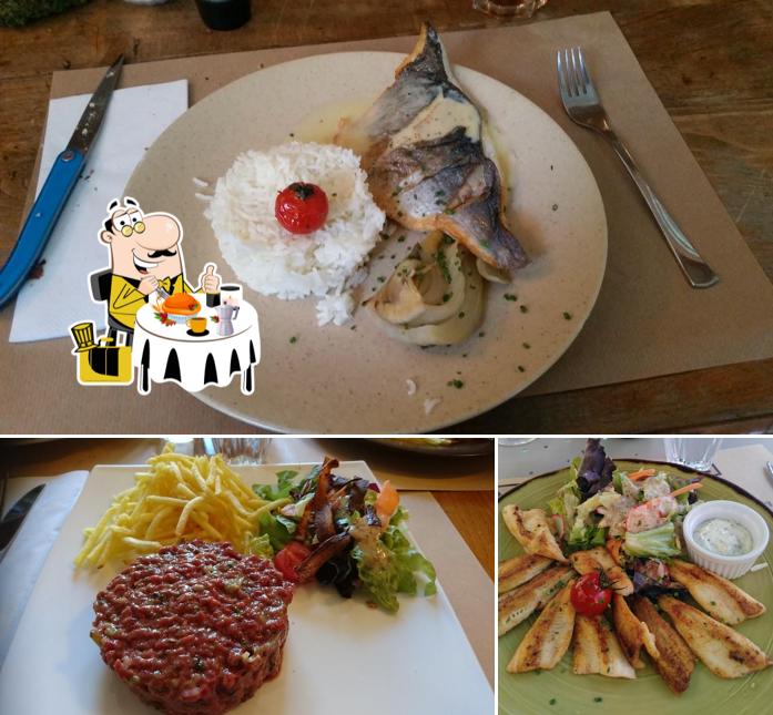 Cibo al Café de la Poste à Cully