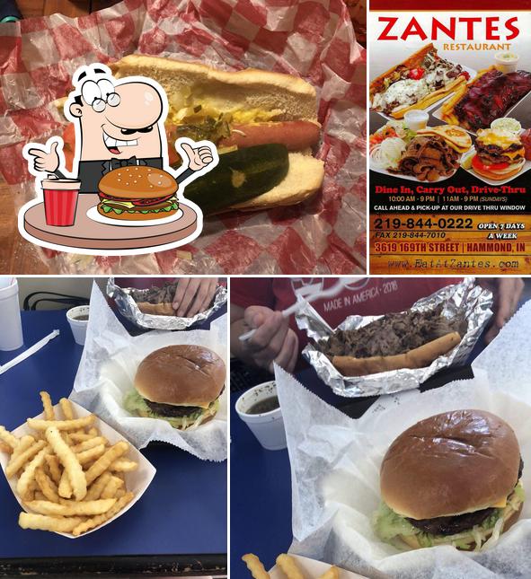 Попробуйте гамбургеры в "Zantes Restaurant"