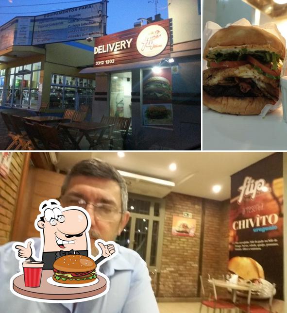 Hambúrguer em Flip Burguer