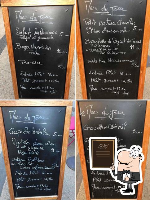 Découvrez le menu du jour sur le tableau