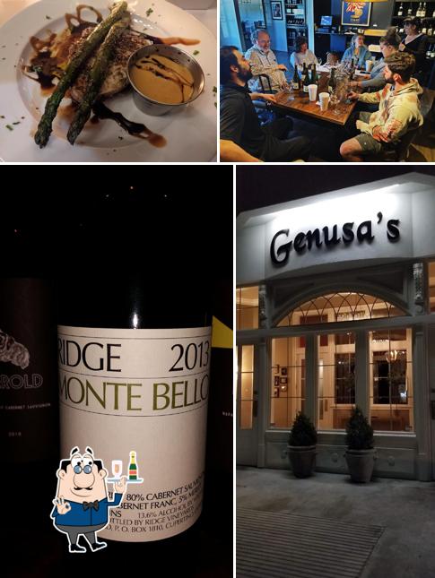 В "Genusa's Italian Restaurant" подаются спиртные напитки
