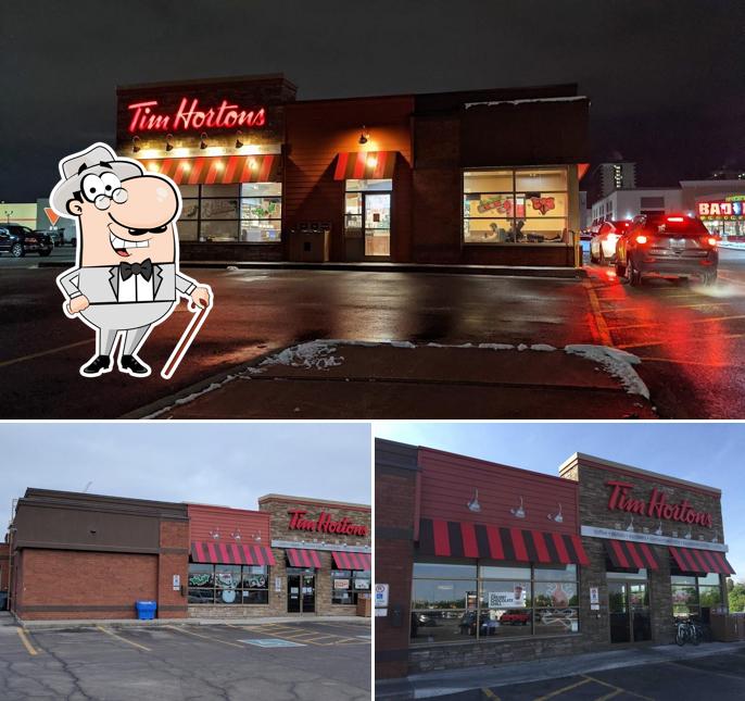 The exterior of Tim Hortons