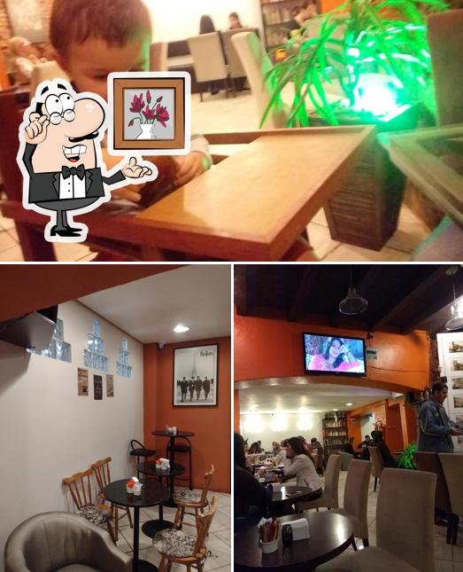O interior do Café de Minas