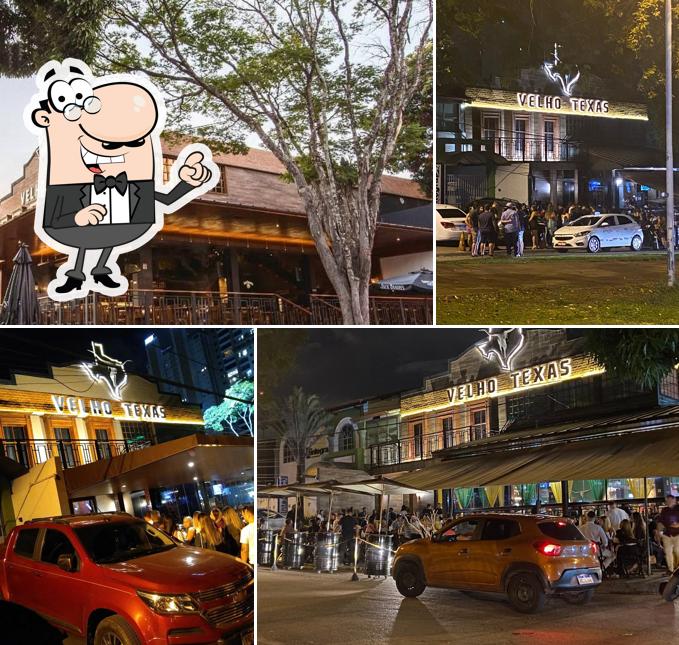 O exterior do Velho Texas - Steak and Drinks