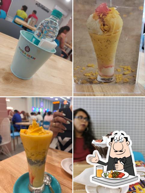 Food at Falooda Nation, Thoppumpady
