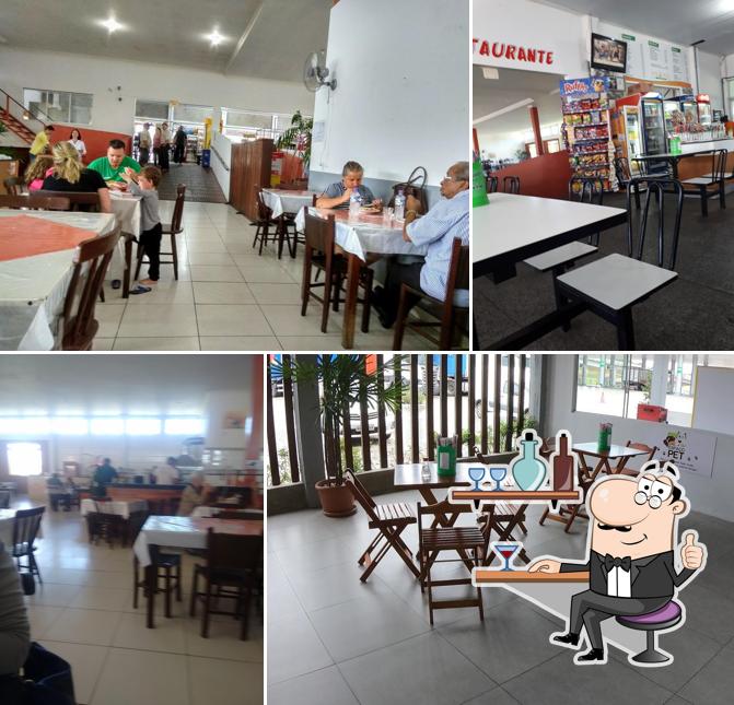 O interior do Moinho Restaurantes e Lanchonete