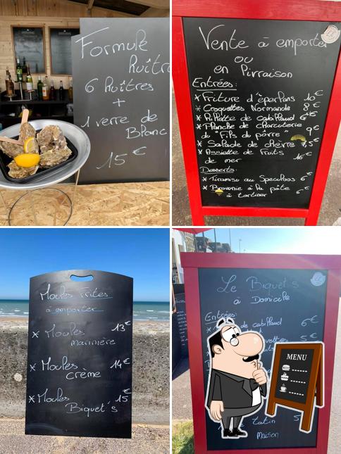 Essayez les plats du jour affichés sur le tableau