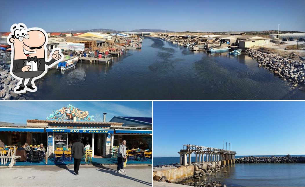 Vous pouvez prendre un bol d'air frais à l'extérieur Restaurant Le Mas Bleu Port Leucate