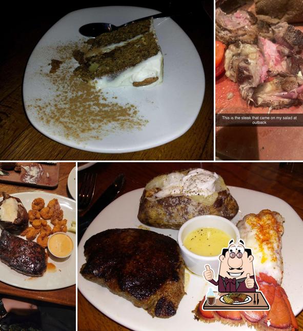 Outback Steakhouse serves meat dishes