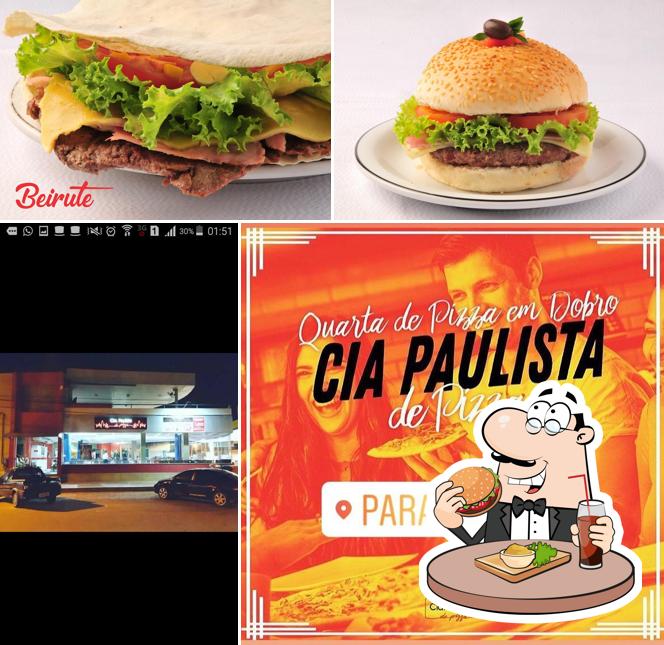 Consiga um hambúrguer no Cia Paulista de Pizza