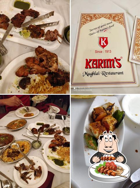 Food at Karim's Mughlai Restaurant