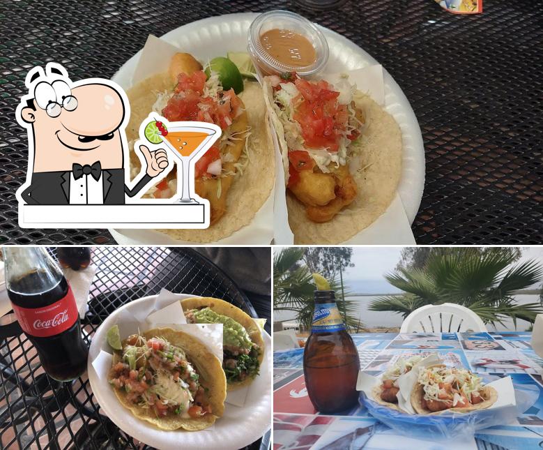 Напитки и еда в Tacos Lidia