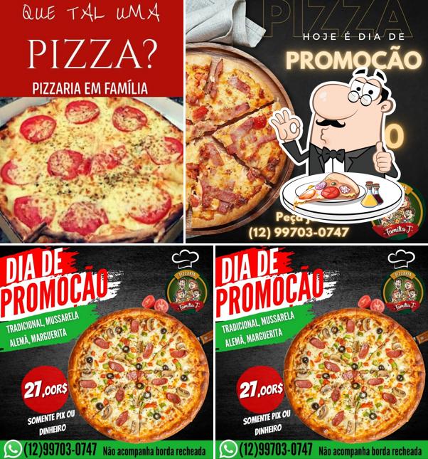 Escolha pizza no Pizzaria Em Família