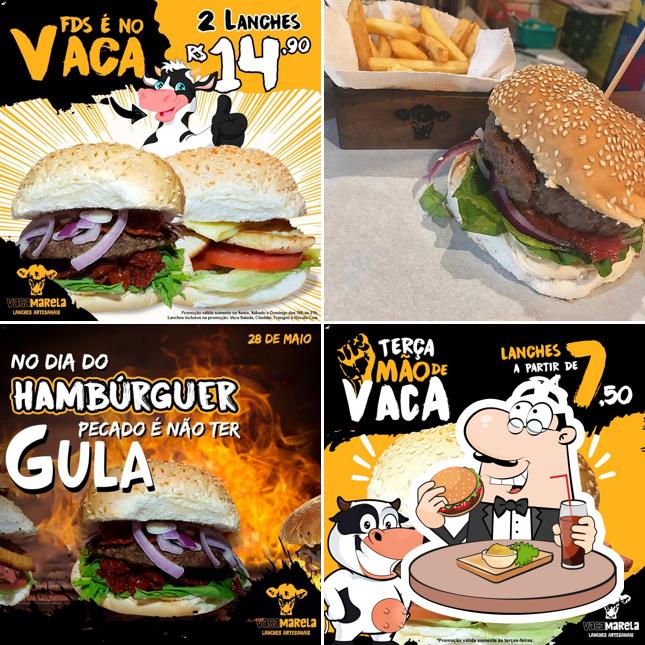 Peça um hambúrguer no VacAmarela Lanches Artesanais - Hamburgueria