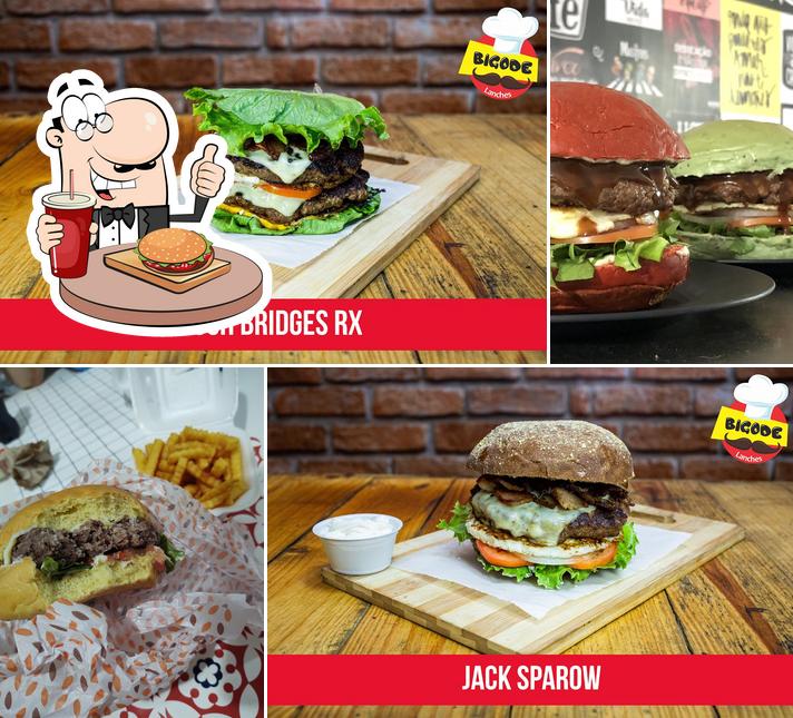 Os hambúrgueres do Bigode Burger irão saciar diferentes gostos