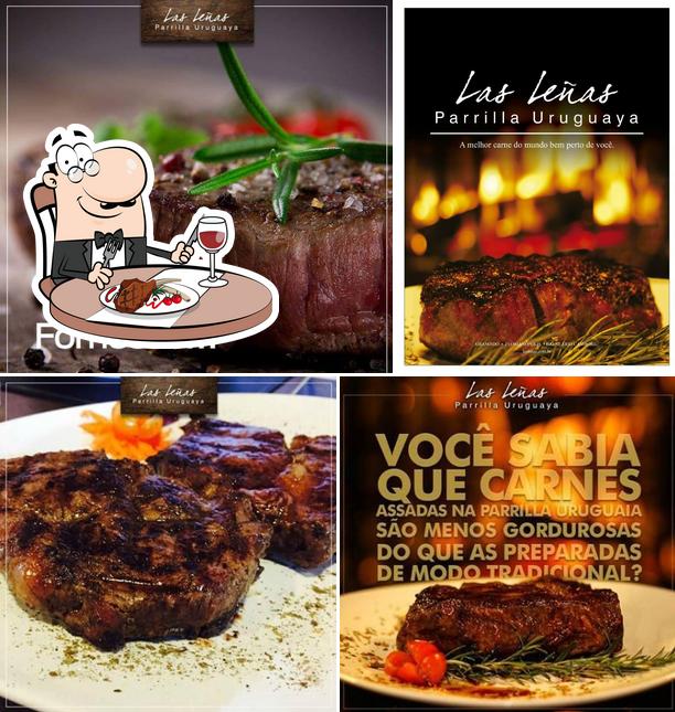 Peça refeições de carne no Las Leñas Parrilla Uruguaya