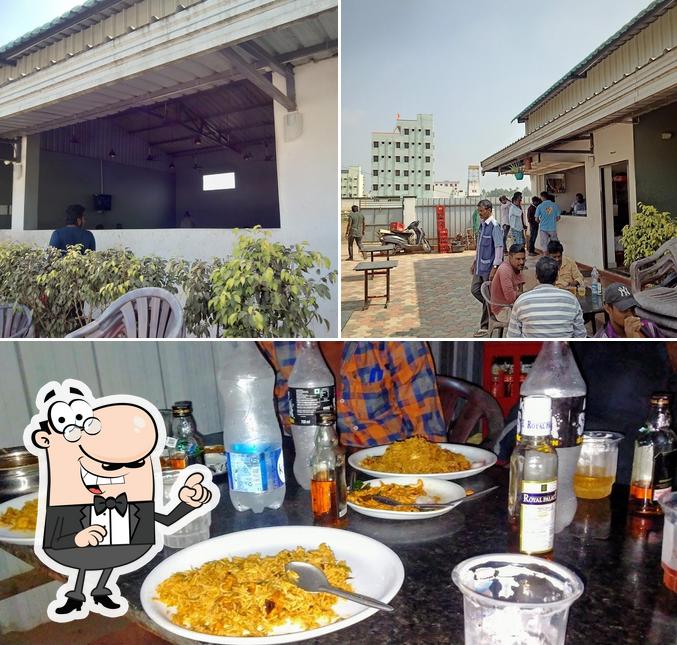 Take a look at the image depicting exterior and food at Swapna Bar & Restaurant