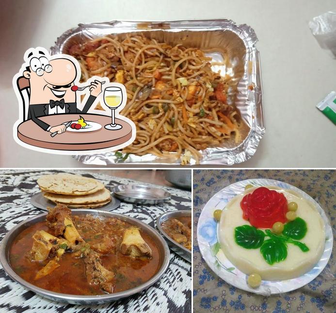 Food at Khan Saab Hotel