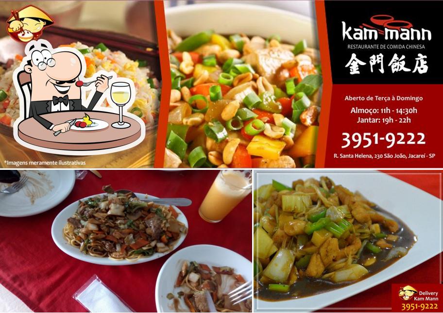 Comida em Restaurante Kam Mann - Comida Chinesa
