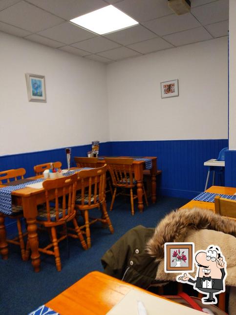 The interior of Kennys fish and chips