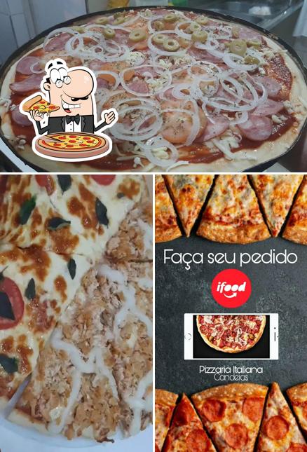 Peça diversos tipos de pizza