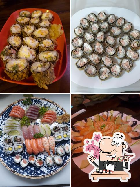 Peça diversas opções de sushi